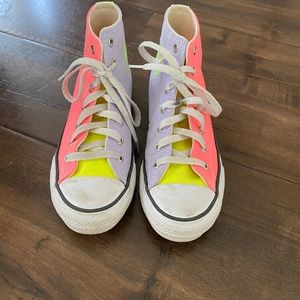 colorful high top converse